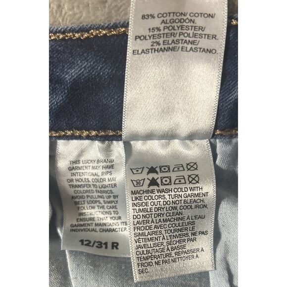 Lucky Brand Lolita Low Rise Boot Womens Blue Jeans 12/31 - Picture 6 of 10